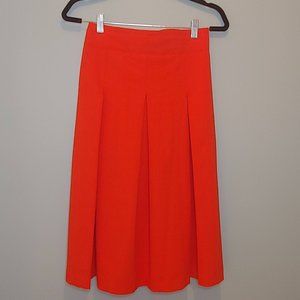 Ann Taylor Orange Midi Skirt